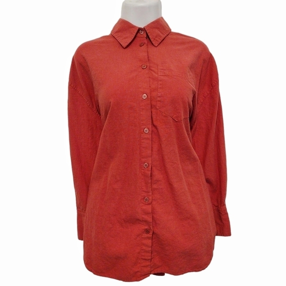 Zara Tops - Zara - Salmon Button Front Shirt